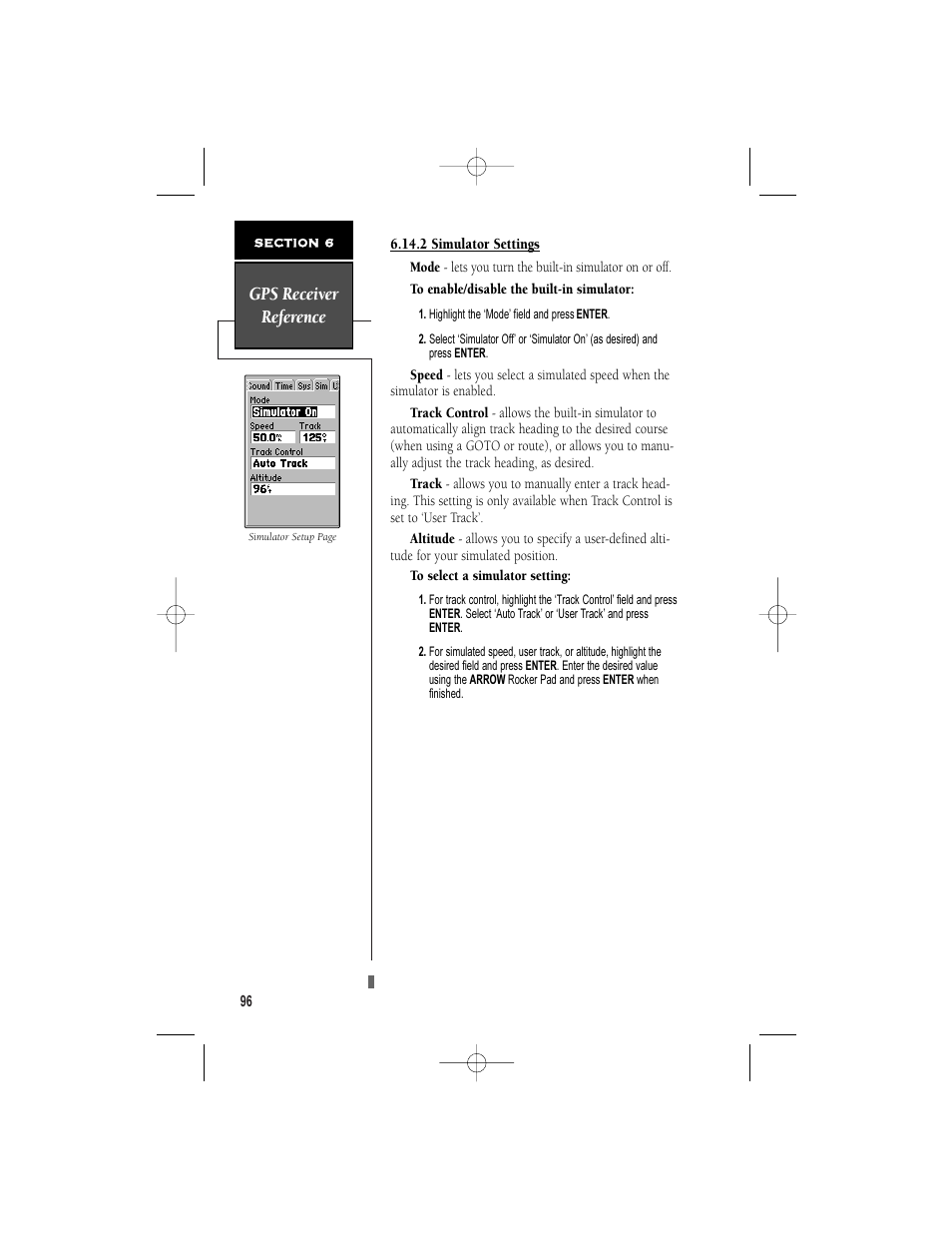 Gps receiver reference | Garmin NavTalk User Manual | Page 108 / 128