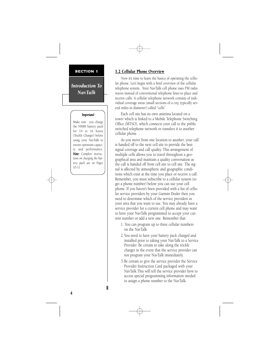 Introduction to navtalk | Garmin NavTalk User Manual | Page 16 / 128