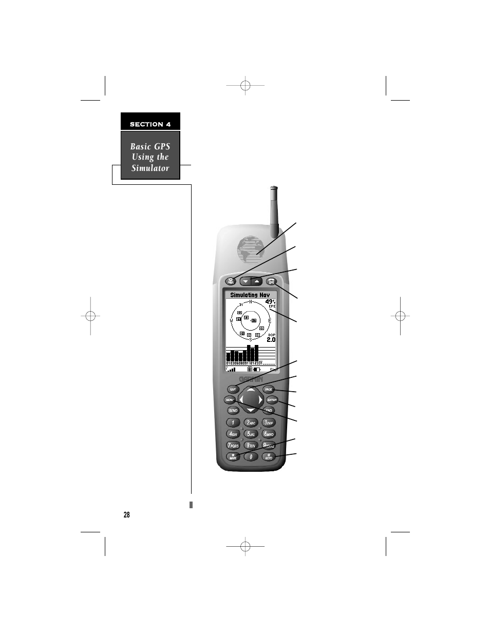 Basic gps using the simulator | Garmin NavTalk User Manual | Page 40 / 128