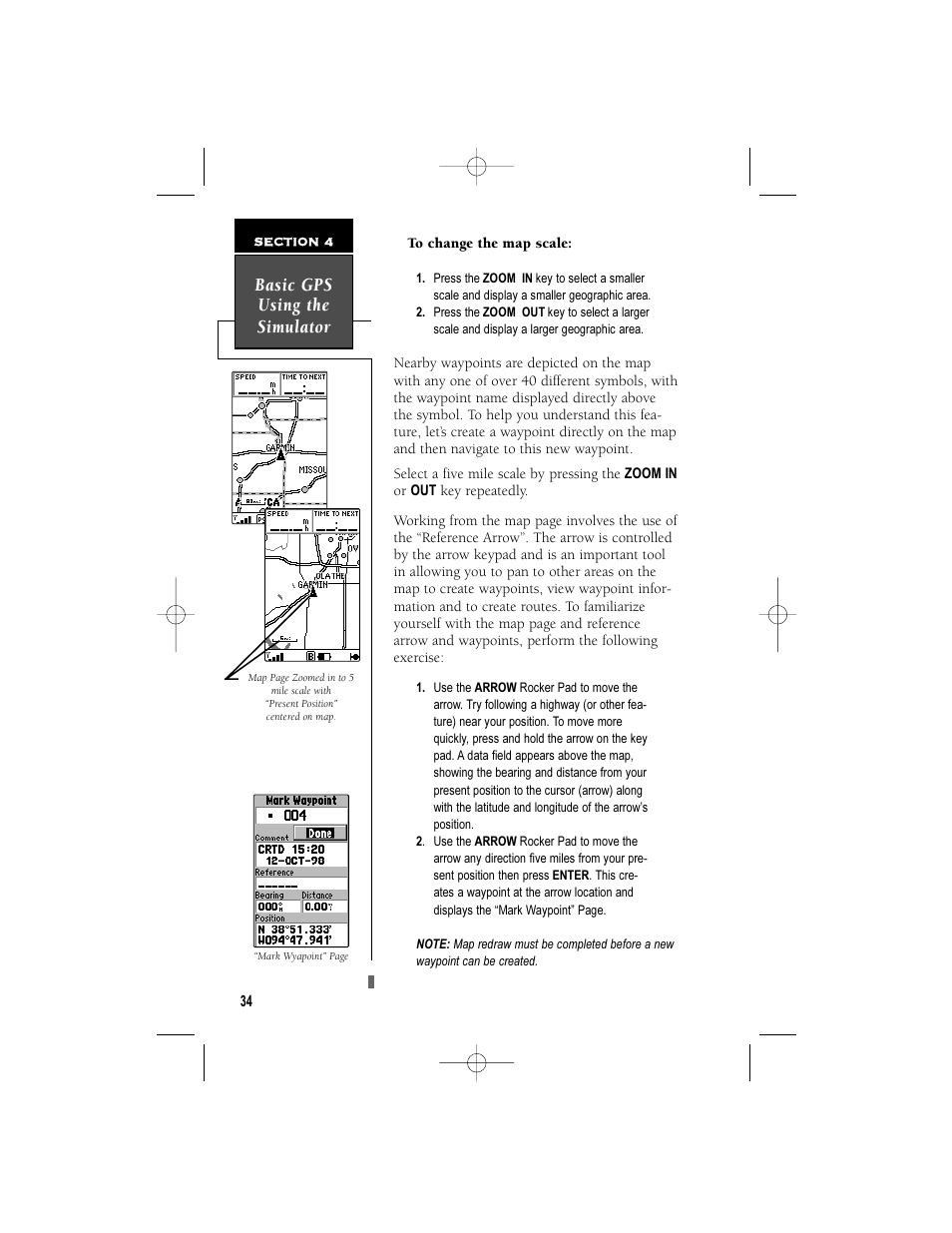 Basic gps using the simulator | Garmin NavTalk User Manual | Page 46 / 128