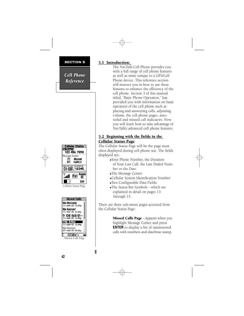 Cell phone reference | Garmin NavTalk User Manual | Page 54 / 128