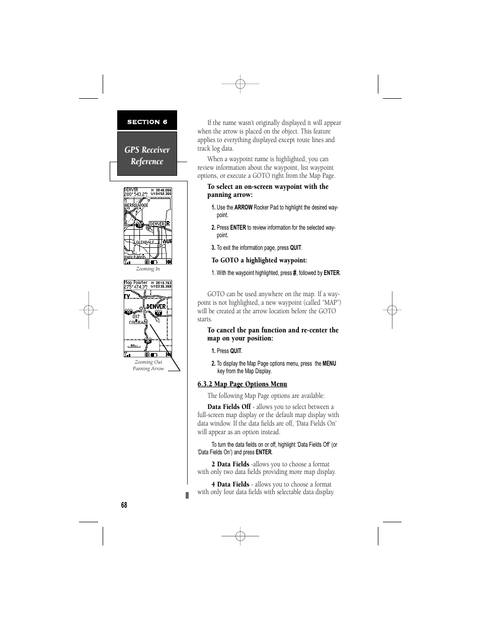 Gps receiver reference | Garmin NavTalk User Manual | Page 80 / 128