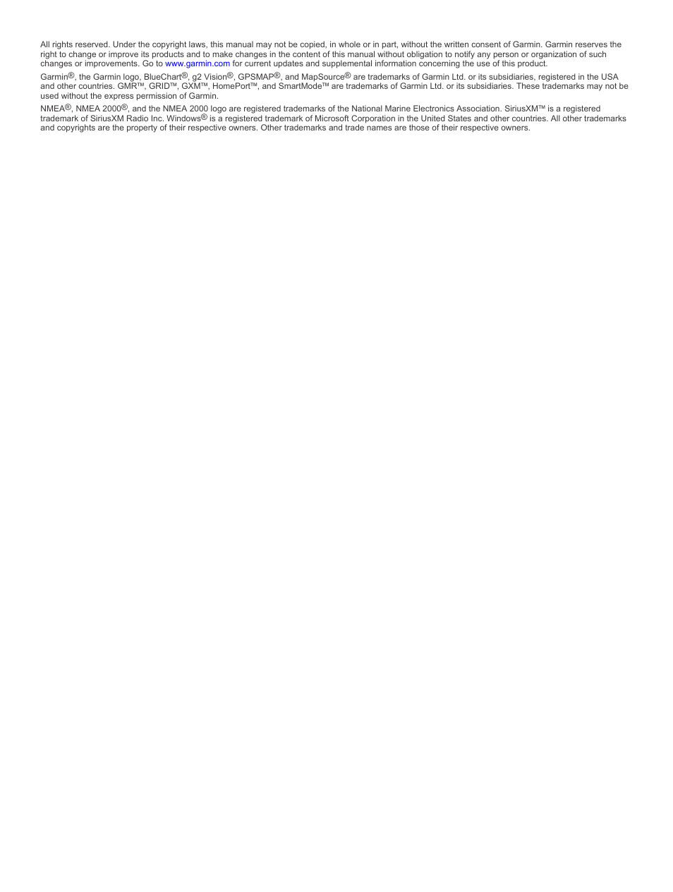 Garmin GPSMAP 8530 Black Box User Manual | Page 2 / 36