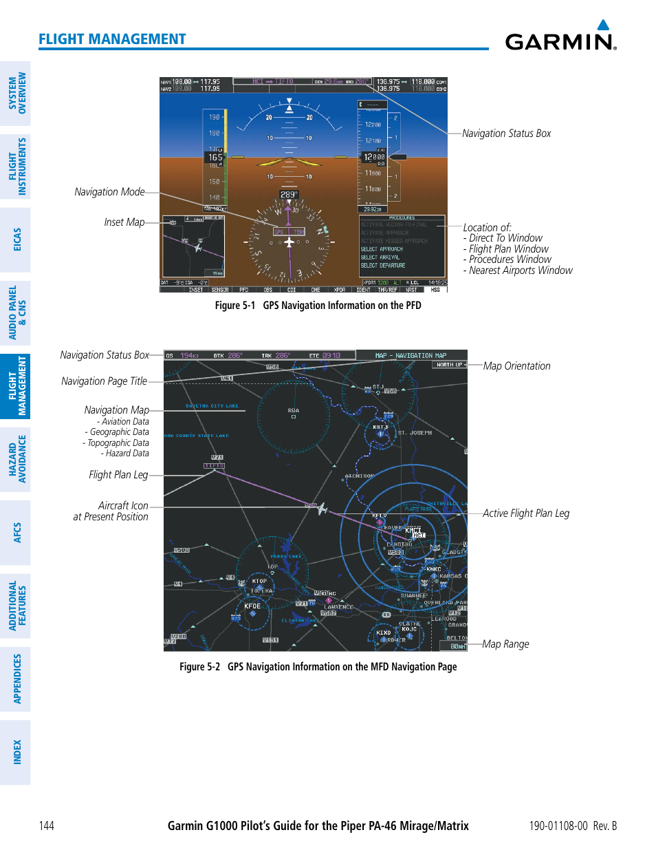Flight management | Garmin G1000 Piper PA-46 Matrix User Manual | Page 158 / 600