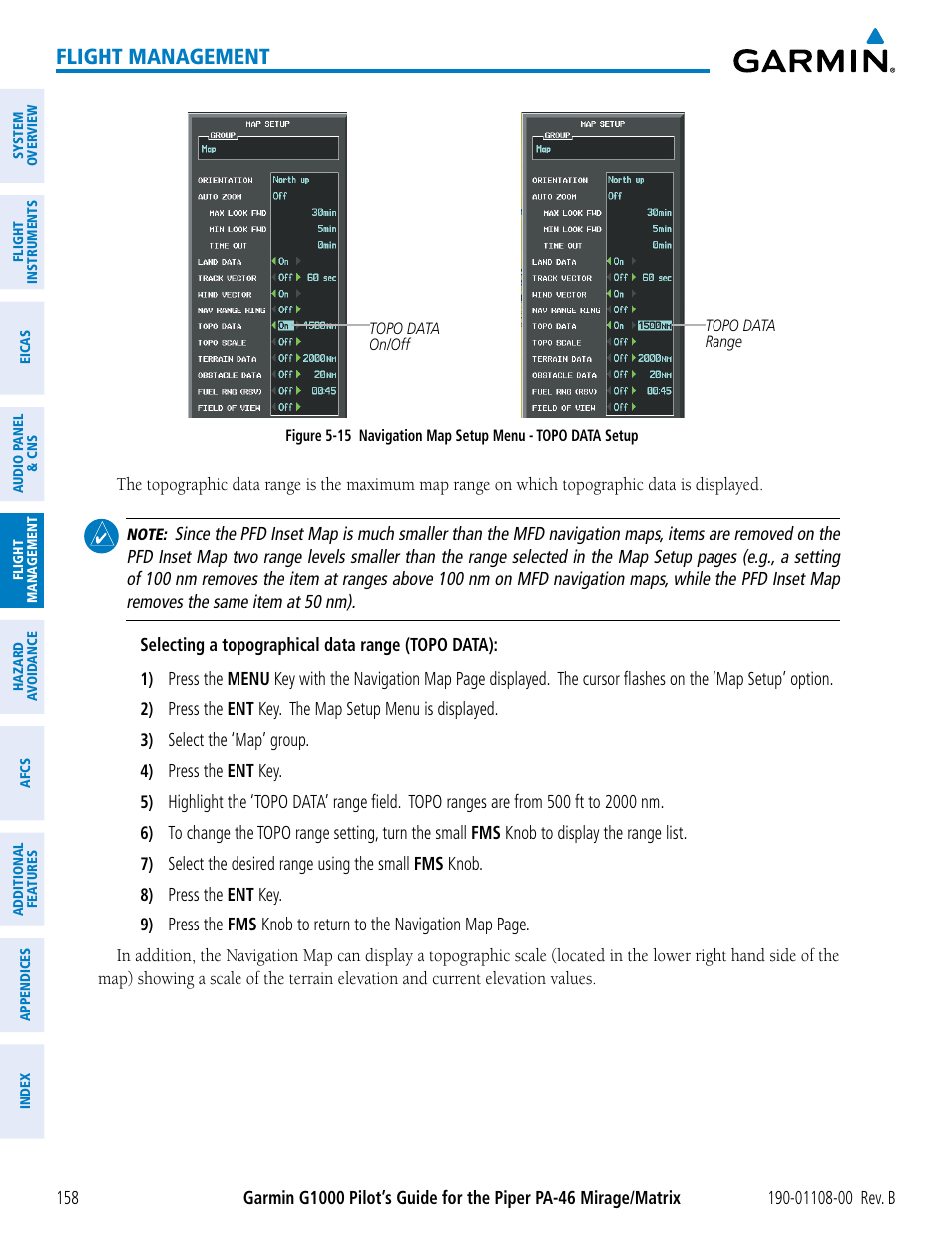 Flight management | Garmin G1000 Piper PA-46 Matrix User Manual | Page 172 / 600