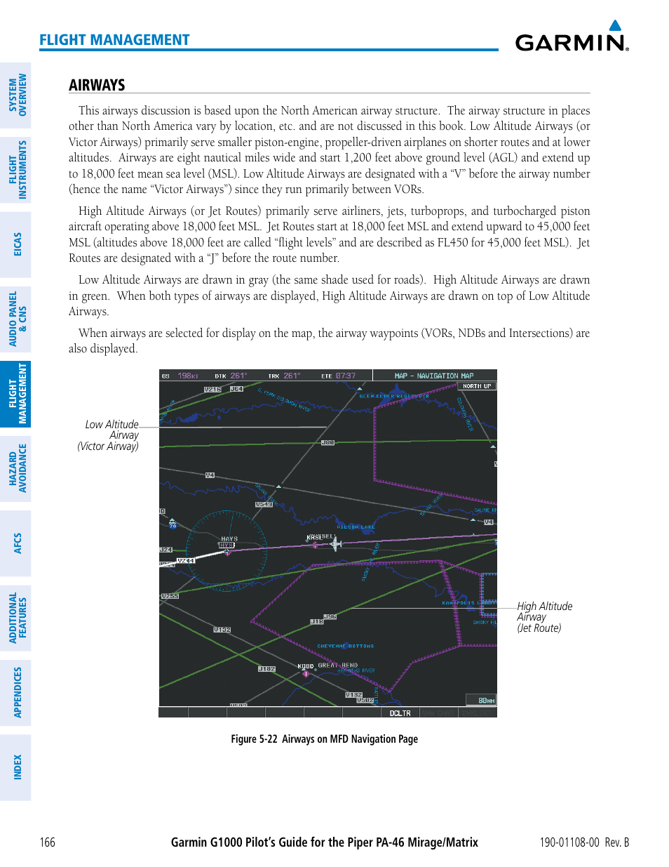 Airways, Flight management | Garmin G1000 Piper PA-46 Matrix User Manual | Page 180 / 600