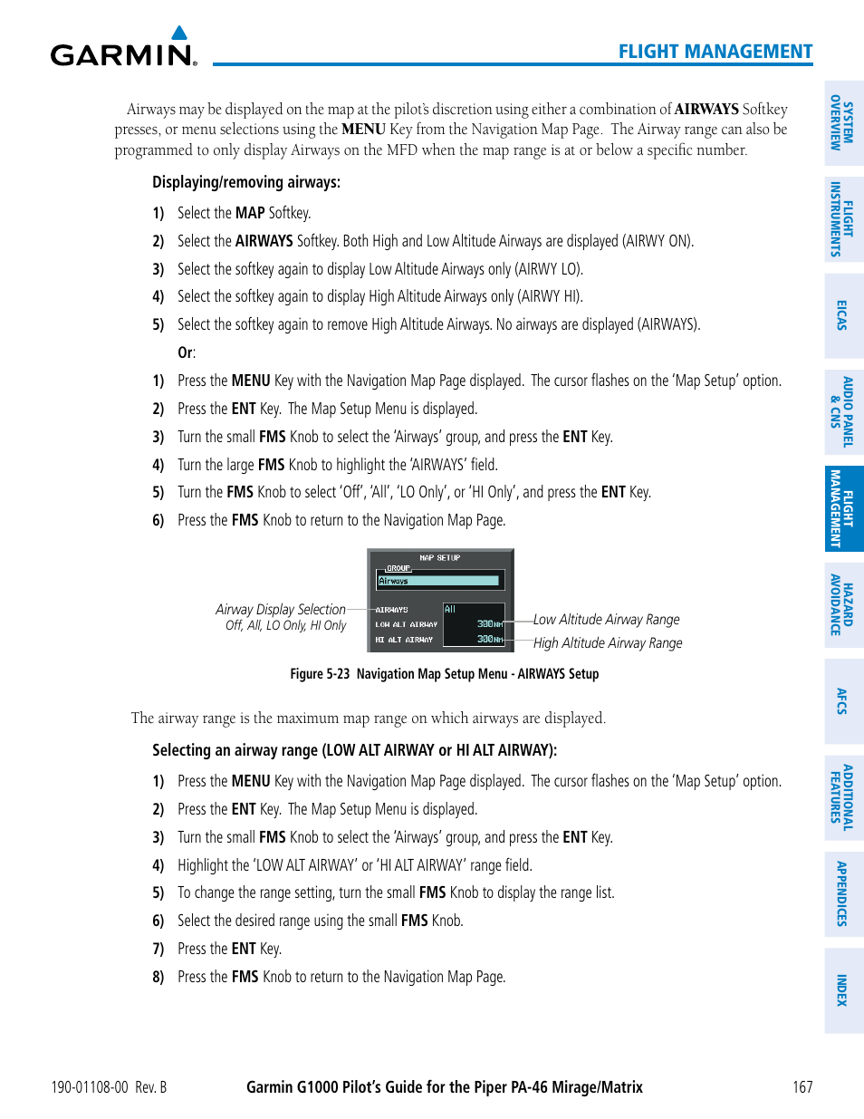 Flight management | Garmin G1000 Piper PA-46 Matrix User Manual | Page 181 / 600
