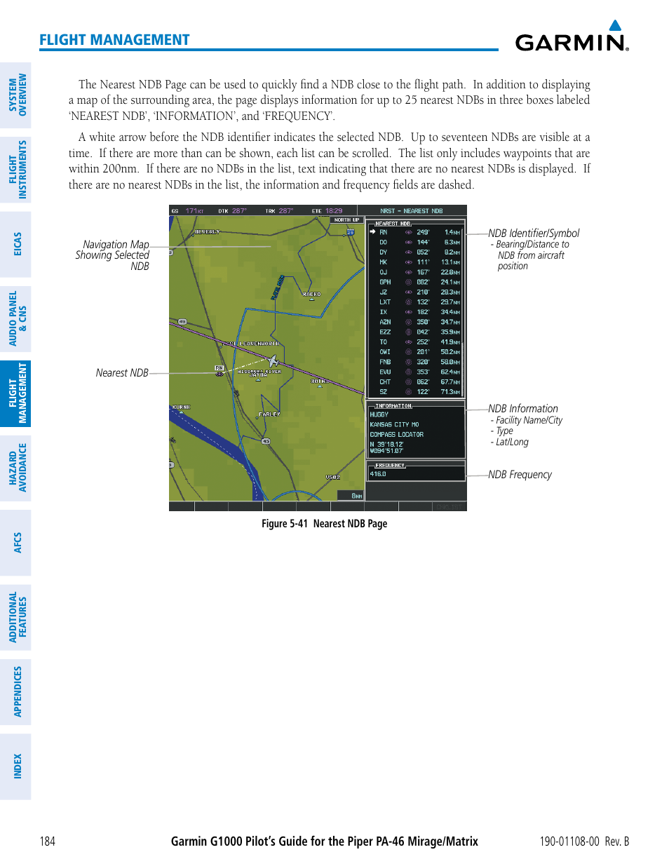 Flight management | Garmin G1000 Piper PA-46 Matrix User Manual | Page 198 / 600