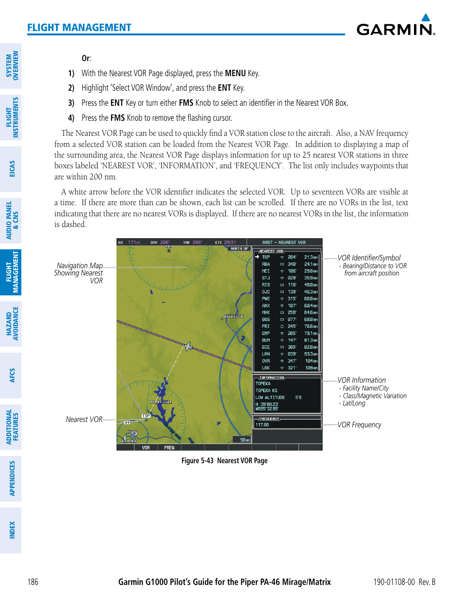 Flight management | Garmin G1000 Piper PA-46 Matrix User Manual | Page 200 / 600