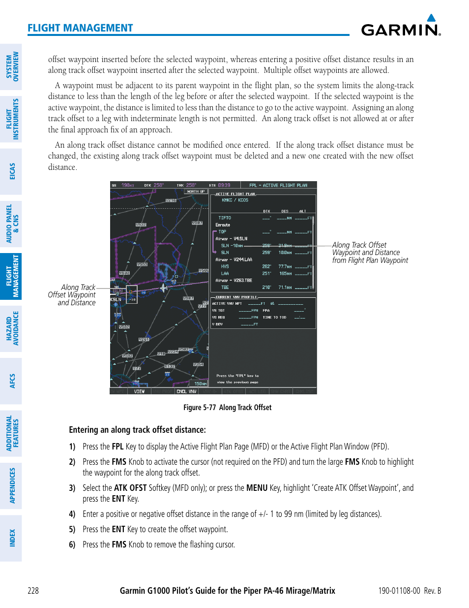 Flight management | Garmin G1000 Piper PA-46 Matrix User Manual | Page 242 / 600