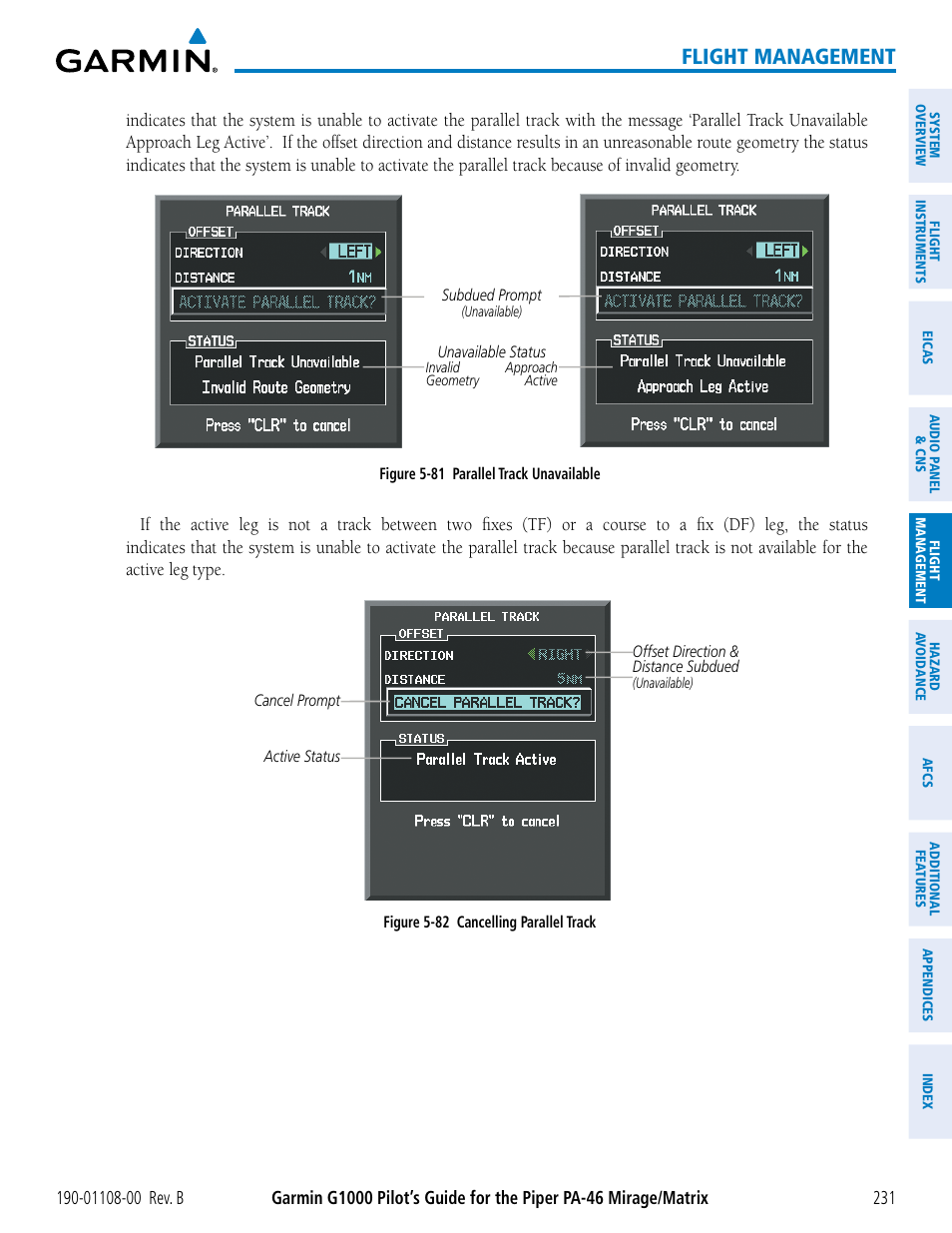 Flight management | Garmin G1000 Piper PA-46 Matrix User Manual | Page 245 / 600