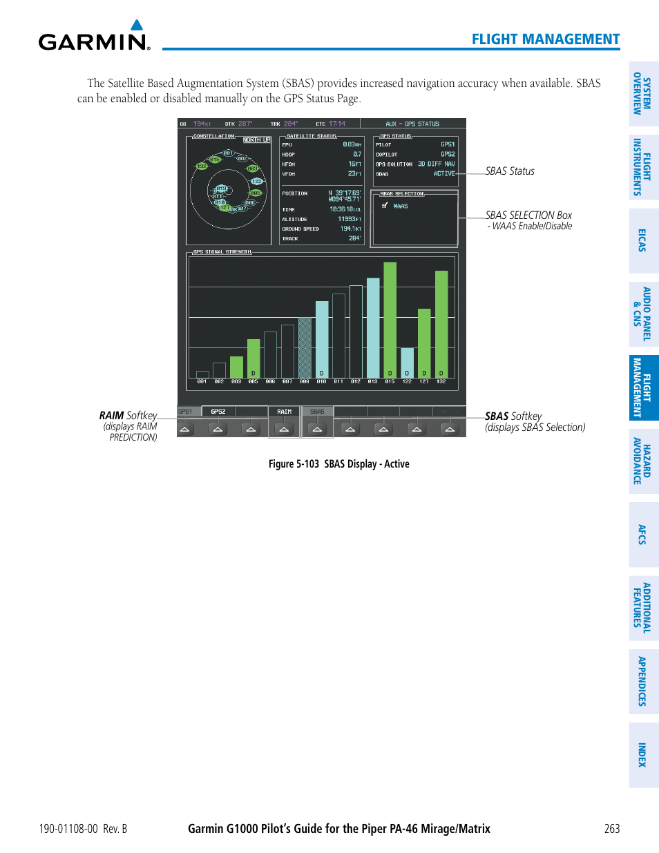 Flight management | Garmin G1000 Piper PA-46 Matrix User Manual | Page 277 / 600