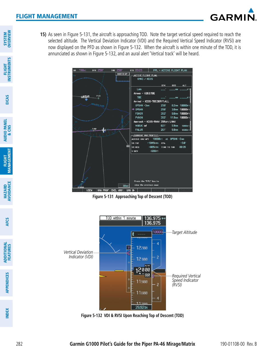 Flight management | Garmin G1000 Piper PA-46 Matrix User Manual | Page 296 / 600