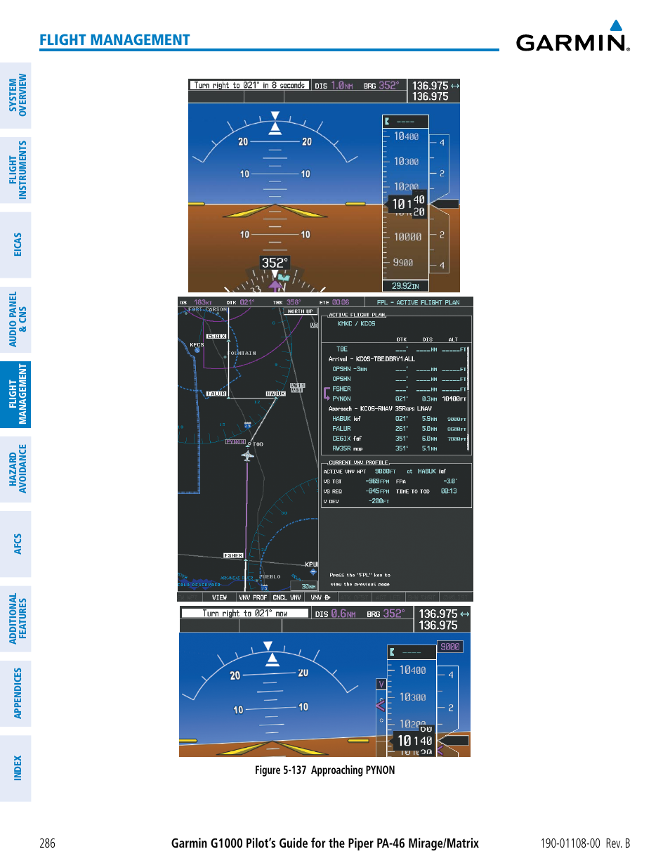 Flight management | Garmin G1000 Piper PA-46 Matrix User Manual | Page 300 / 600