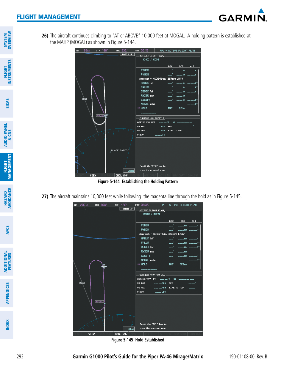 Flight management | Garmin G1000 Piper PA-46 Matrix User Manual | Page 306 / 600