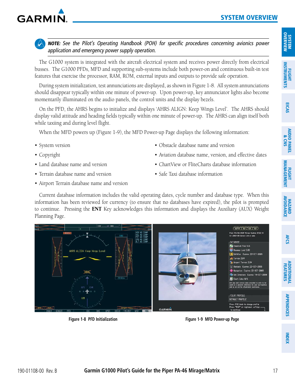 System overview | Garmin G1000 Piper PA-46 Matrix User Manual | Page 31 / 600