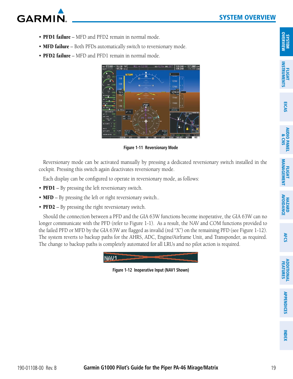 System overview | Garmin G1000 Piper PA-46 Matrix User Manual | Page 33 / 600