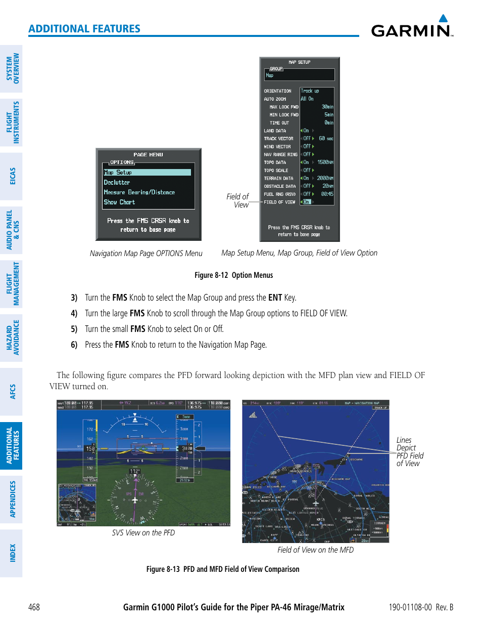 Additional features | Garmin G1000 Piper PA-46 Matrix User Manual | Page 482 / 600