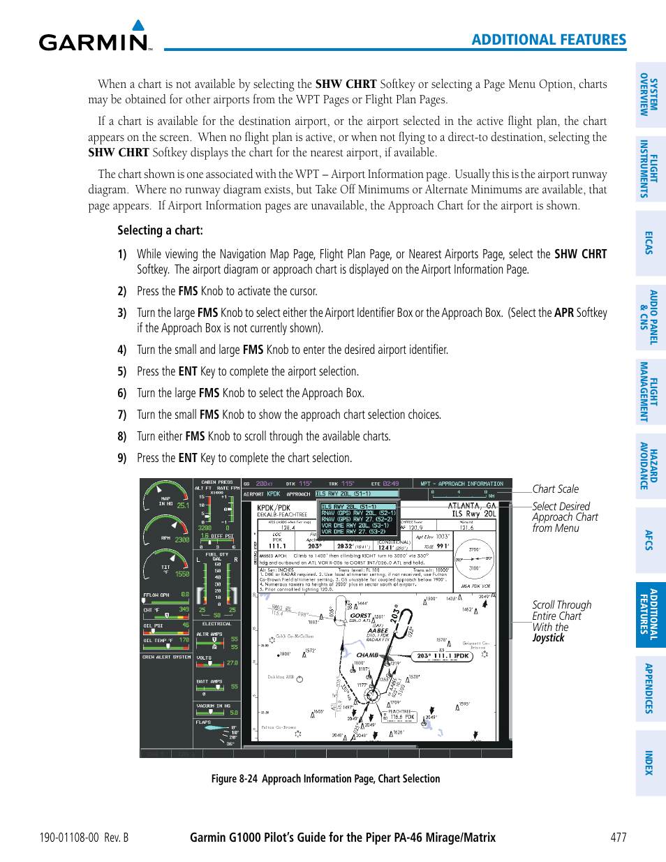 Additional features | Garmin G1000 Piper PA-46 Matrix User Manual | Page 491 / 600