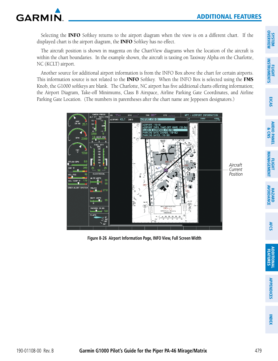 Additional features | Garmin G1000 Piper PA-46 Matrix User Manual | Page 493 / 600