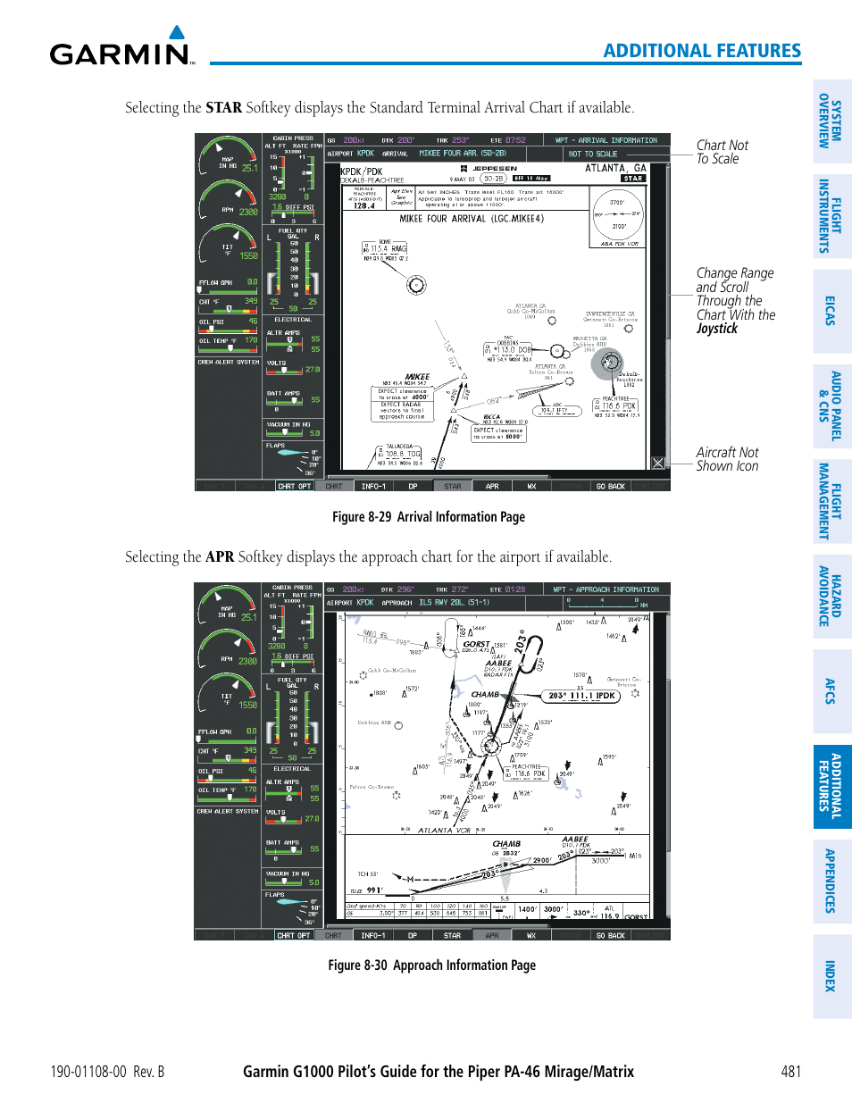 Additional features | Garmin G1000 Piper PA-46 Matrix User Manual | Page 495 / 600