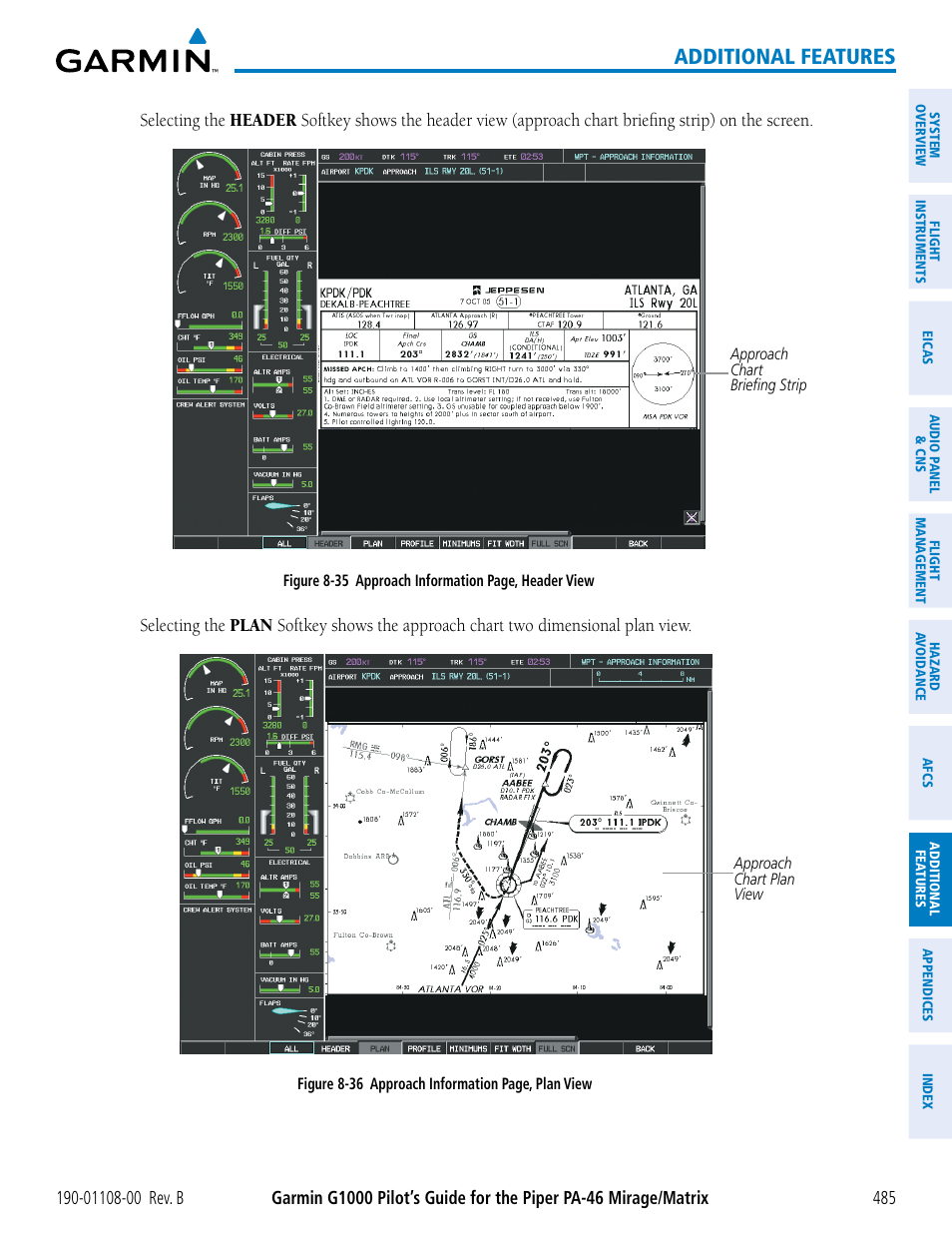 Additional features | Garmin G1000 Piper PA-46 Matrix User Manual | Page 499 / 600