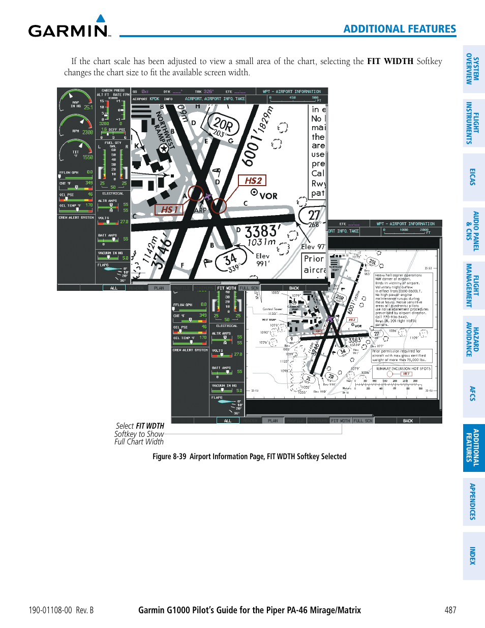 Additional features | Garmin G1000 Piper PA-46 Matrix User Manual | Page 501 / 600