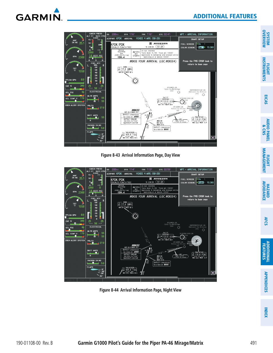 Additional features | Garmin G1000 Piper PA-46 Matrix User Manual | Page 505 / 600