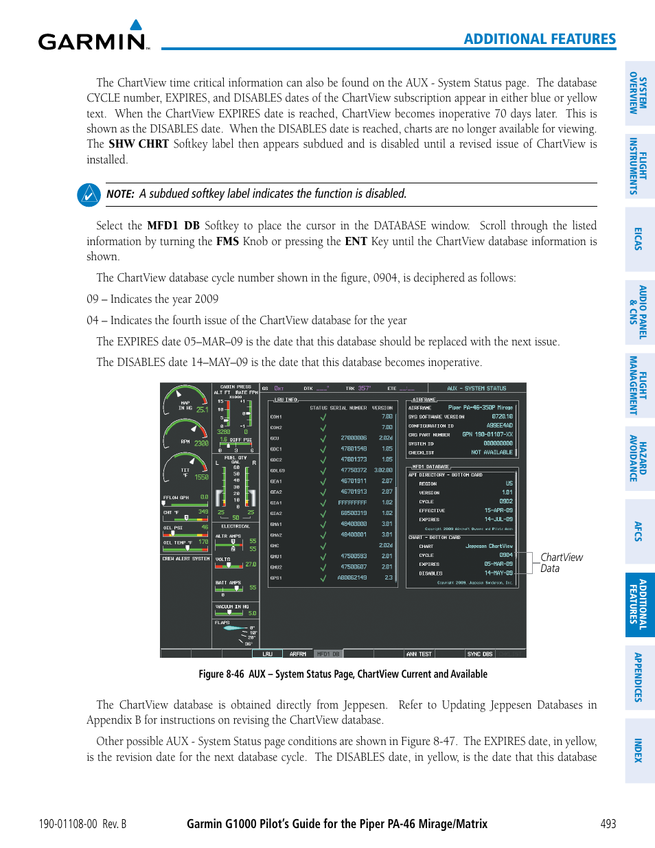 Additional features | Garmin G1000 Piper PA-46 Matrix User Manual | Page 507 / 600