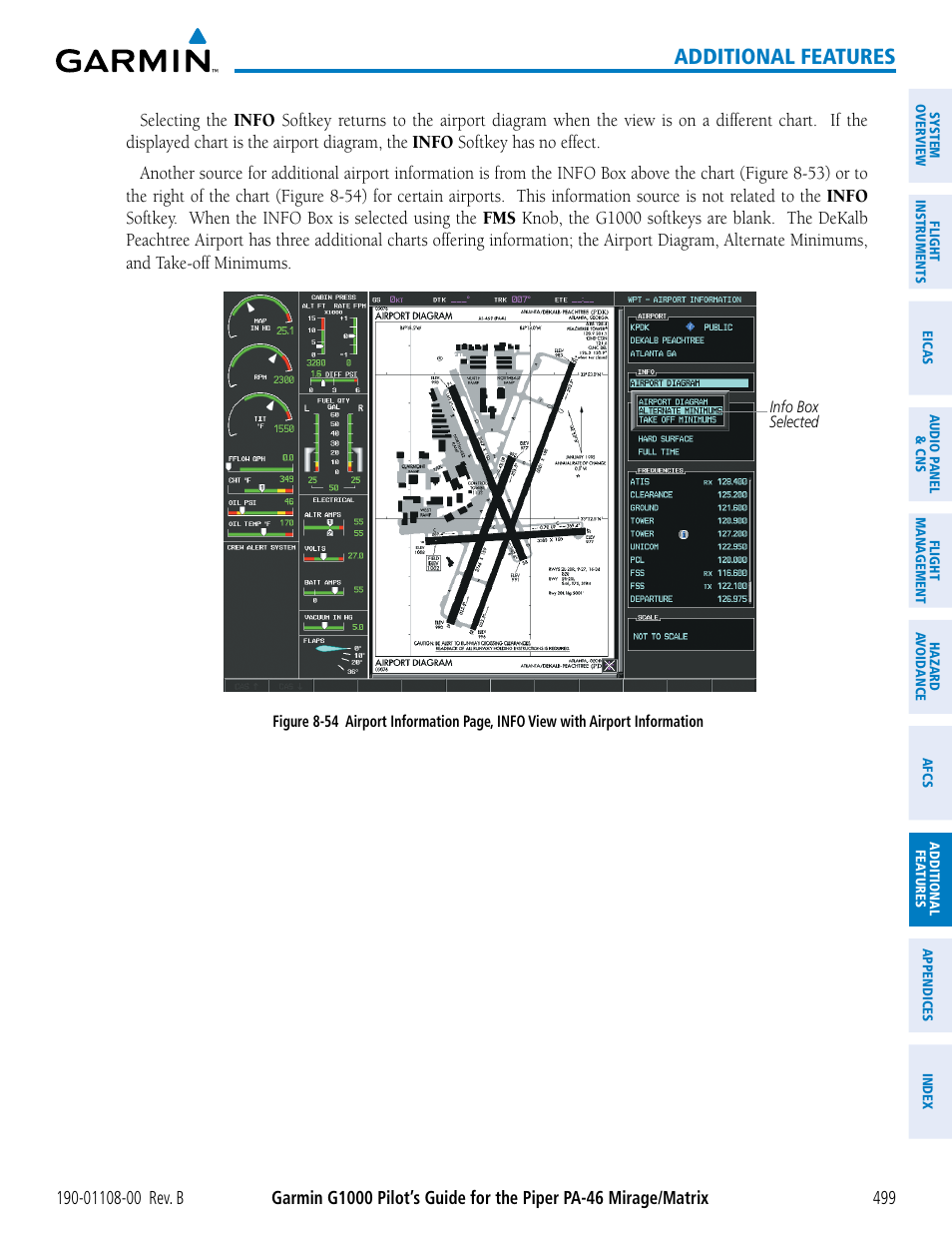 Additional features | Garmin G1000 Piper PA-46 Matrix User Manual | Page 513 / 600