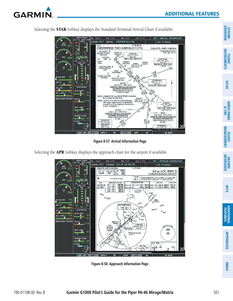 Additional features | Garmin G1000 Piper PA-46 Matrix User Manual | Page 515 / 600