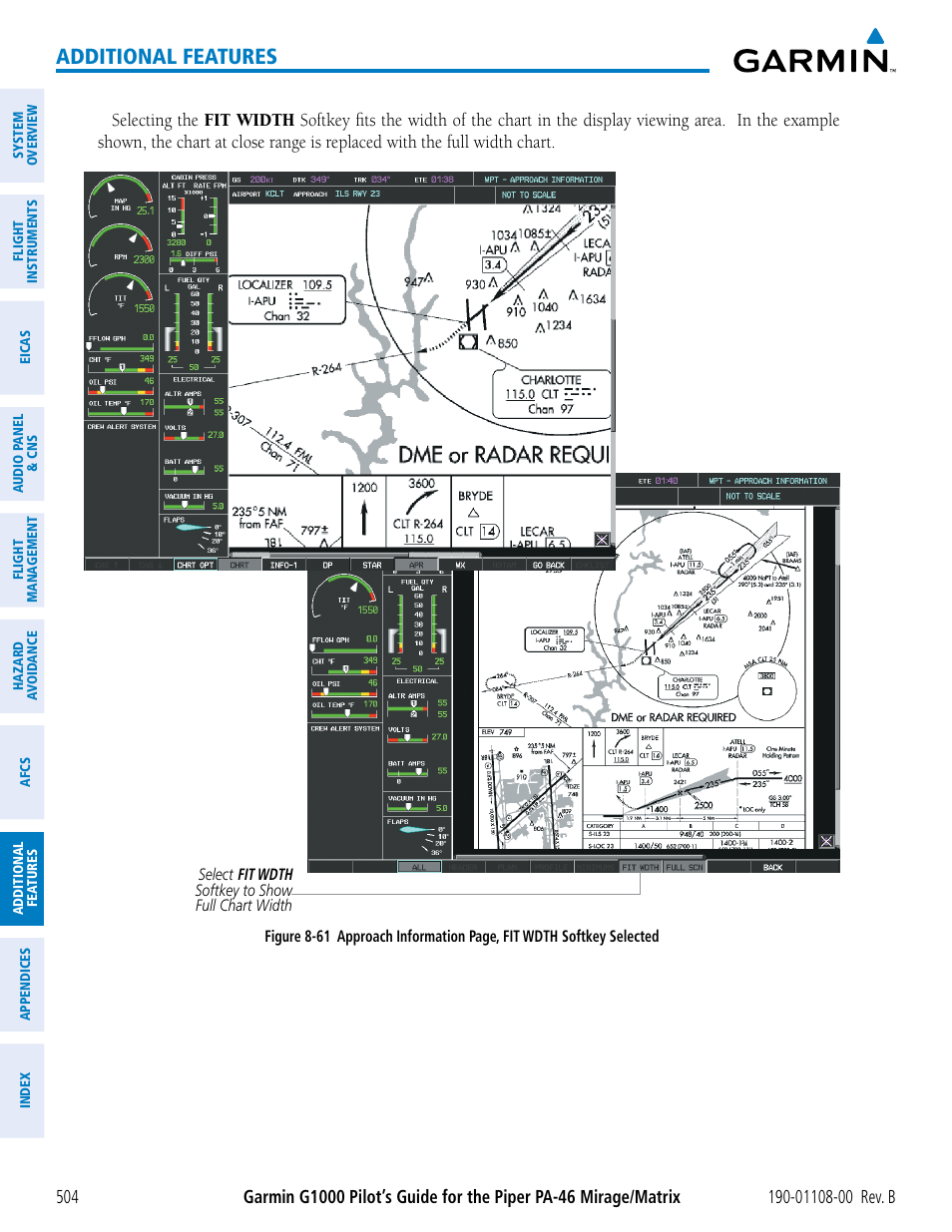 Additional features | Garmin G1000 Piper PA-46 Matrix User Manual | Page 518 / 600