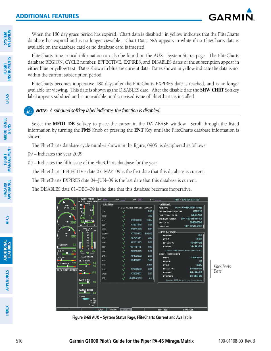 Additional features | Garmin G1000 Piper PA-46 Matrix User Manual | Page 524 / 600