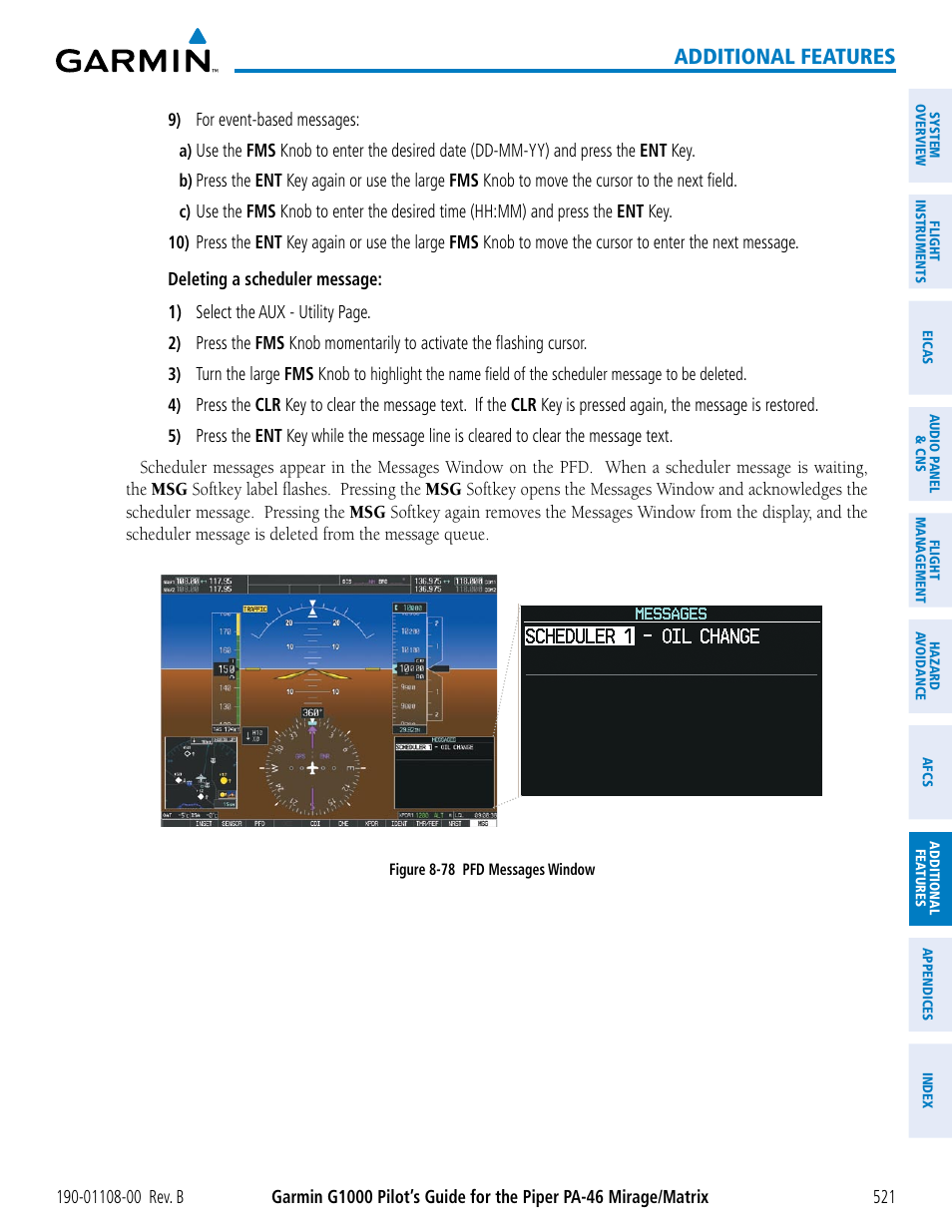 Additional features | Garmin G1000 Piper PA-46 Matrix User Manual | Page 535 / 600