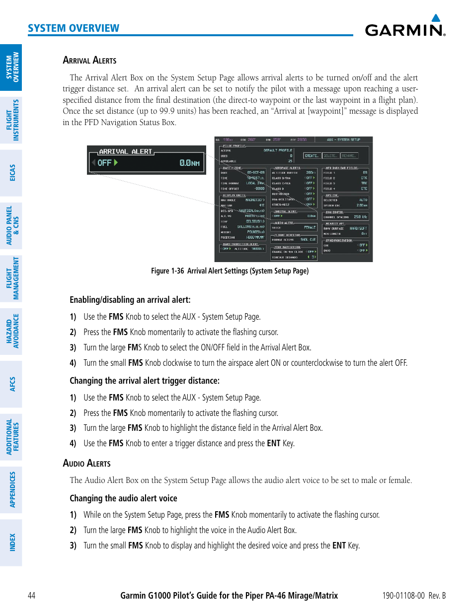 System overview | Garmin G1000 Piper PA-46 Matrix User Manual | Page 58 / 600