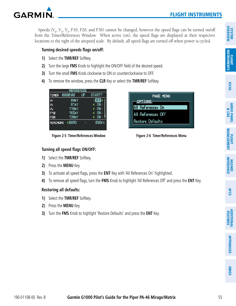 Flight instruments | Garmin G1000 Piper PA-46 Matrix User Manual | Page 69 / 600