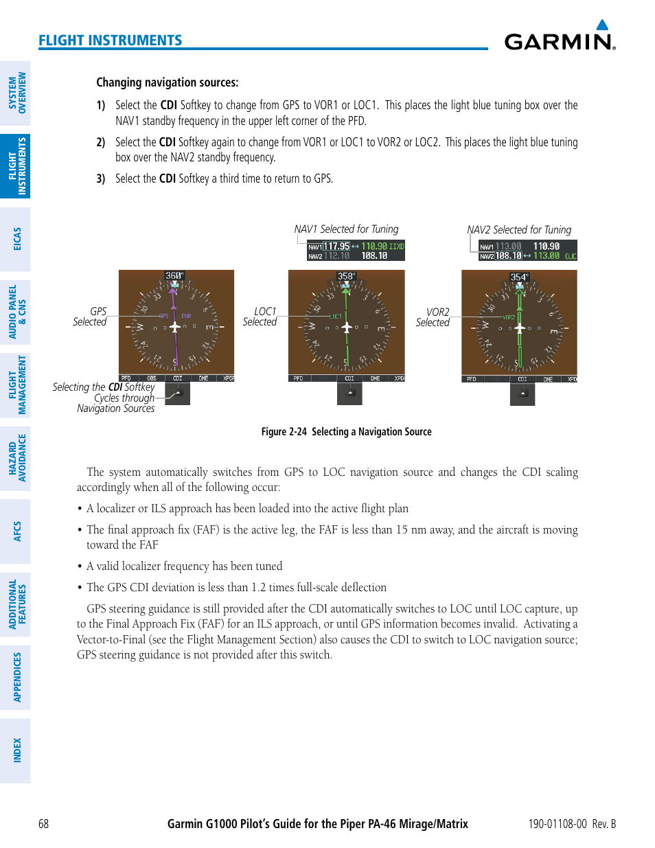 Flight instruments | Garmin G1000 Piper PA-46 Matrix User Manual | Page 82 / 600