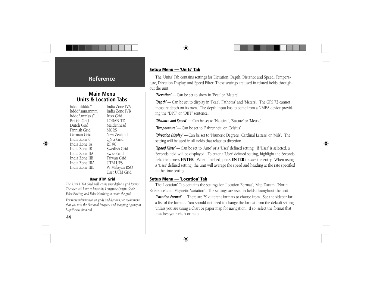 Garmin GPS 72 User Manual | Page 46 / 67