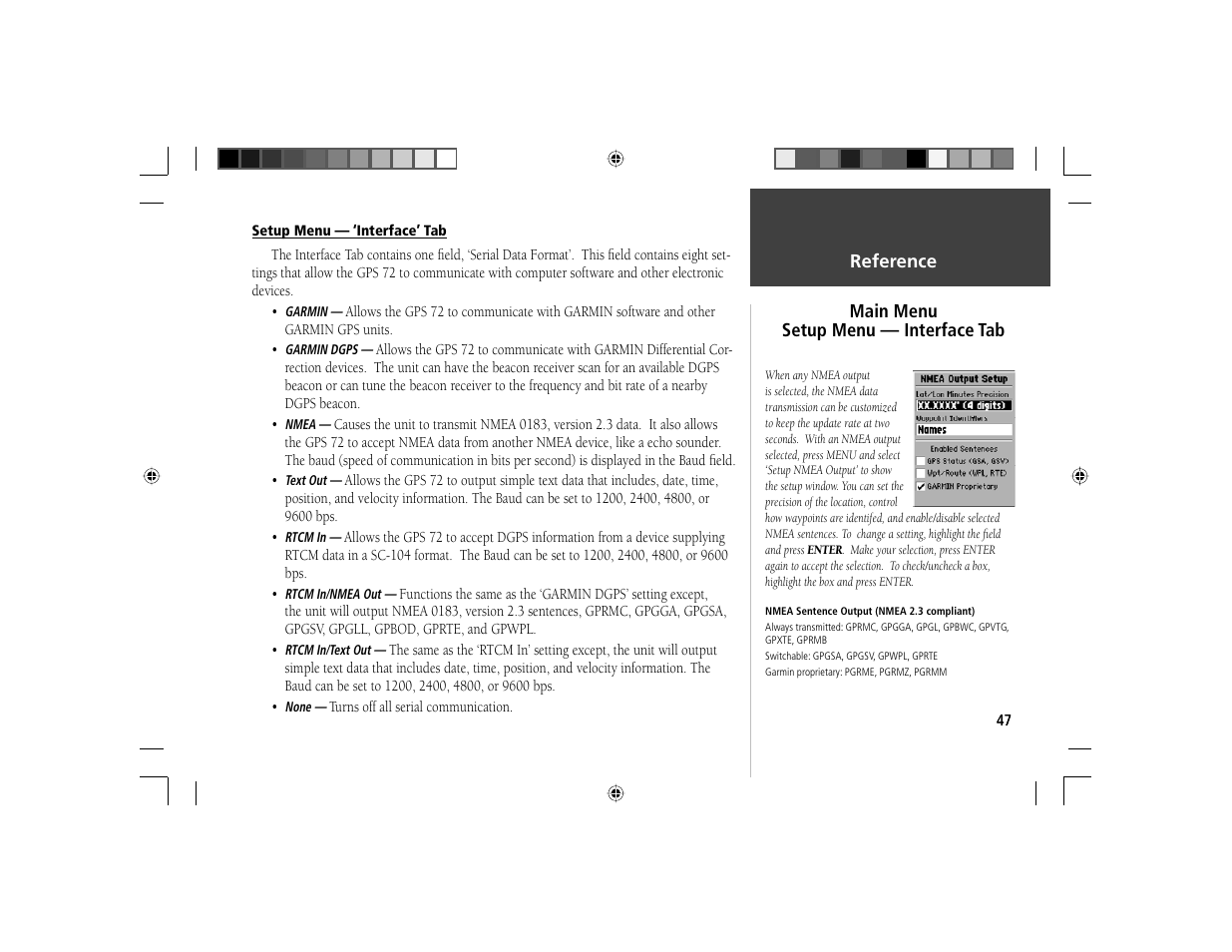 Garmin GPS 72 User Manual | Page 49 / 67