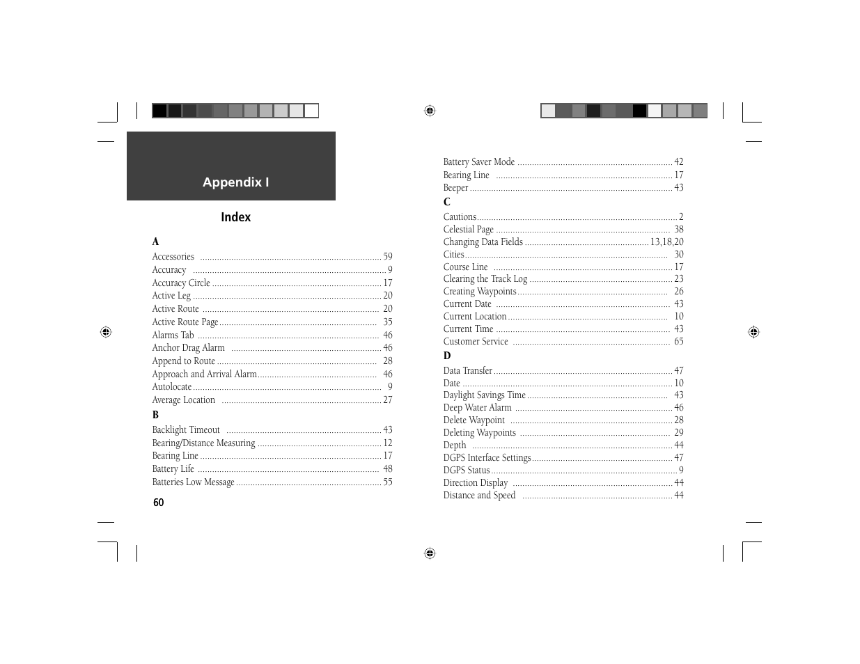 Garmin GPS 72 User Manual | Page 62 / 67