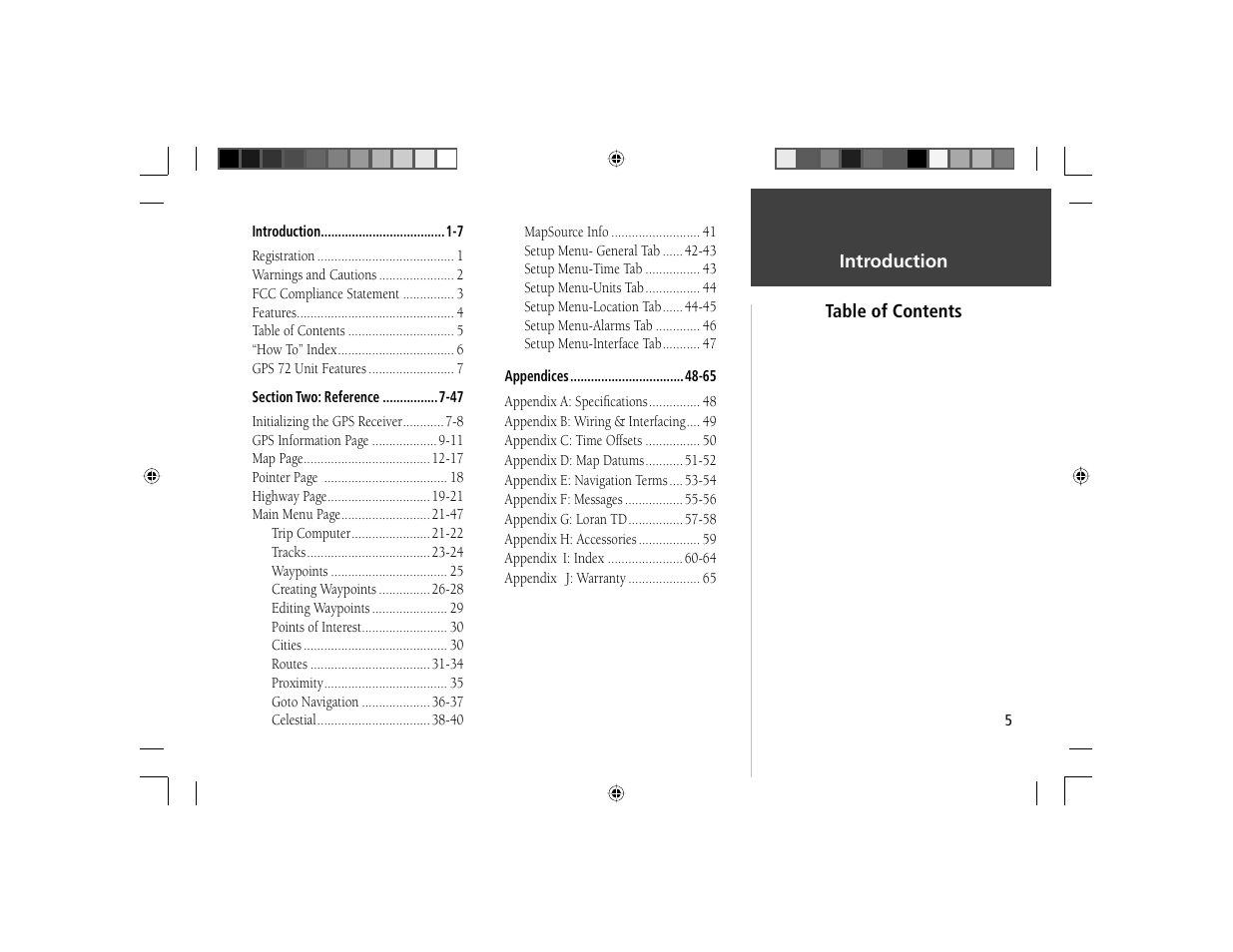 Garmin GPS 72 User Manual | Page 7 / 67