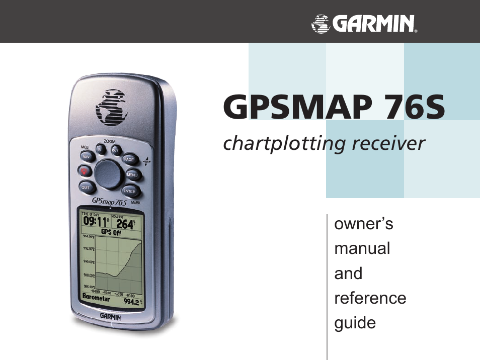 Garmin GPSMAP 76S User Manual | 76 pages