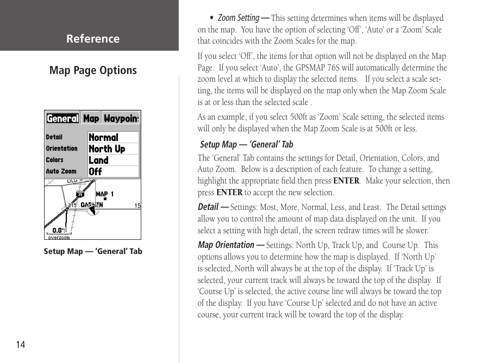 Garmin GPSMAP 76S User Manual | Page 16 / 76