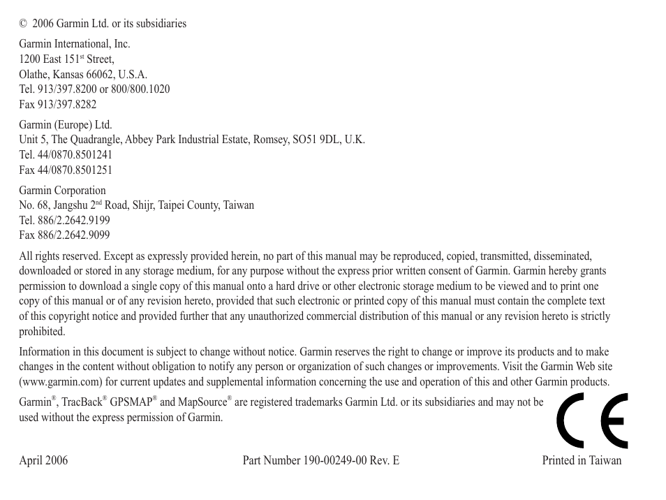 Garmin GPSMAP 76S User Manual | Page 2 / 76