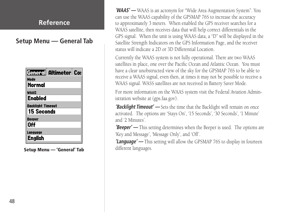 Garmin GPSMAP 76S User Manual | Page 50 / 76