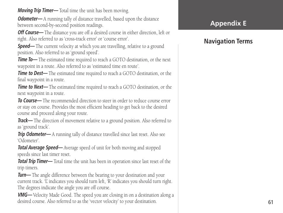 Garmin GPSMAP 76S User Manual | Page 63 / 76