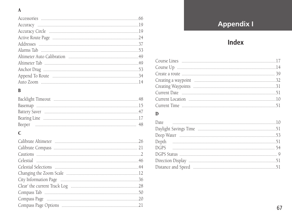 Garmin GPSMAP 76S User Manual | Page 69 / 76