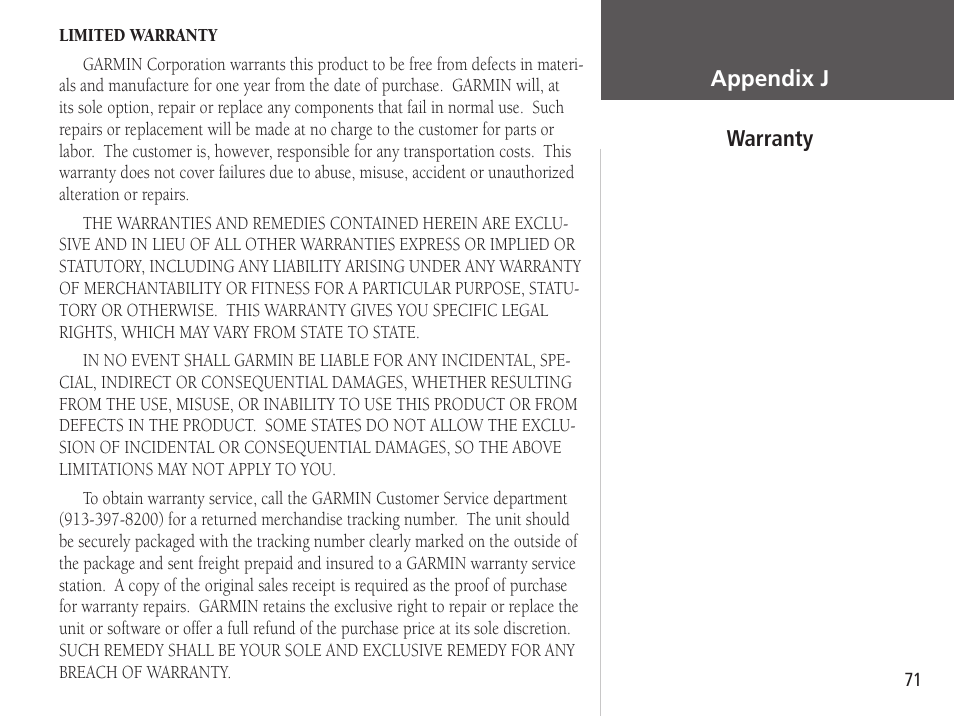 Garmin GPSMAP 76S User Manual | Page 73 / 76