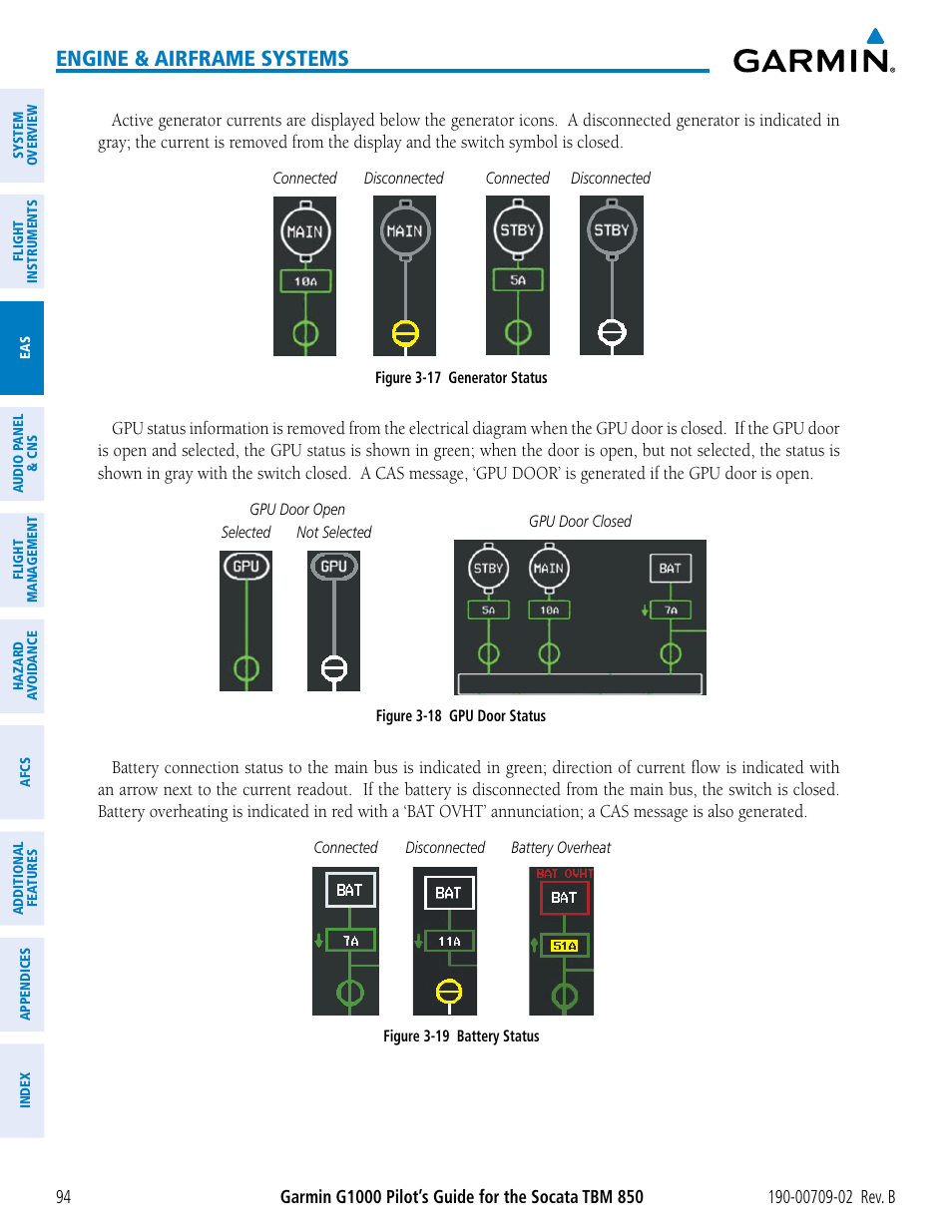 Engine & airframe systems | Garmin G1000 Socata TBM 850 User Manual | Page 108 / 600