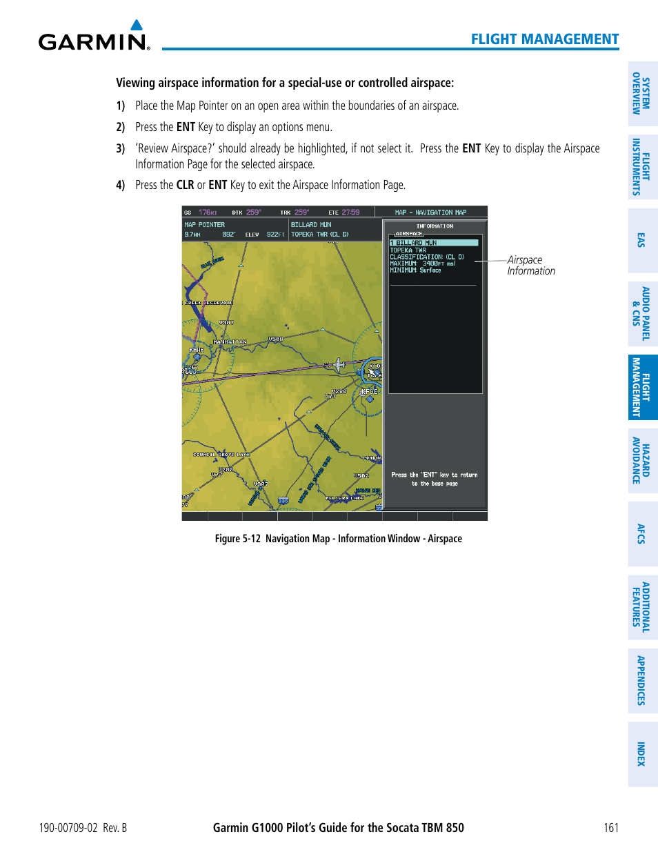 Flight management | Garmin G1000 Socata TBM 850 User Manual | Page 175 / 600